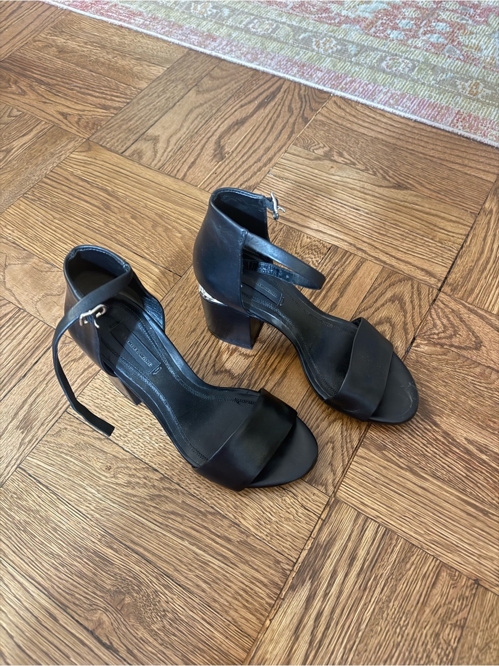 Alexander Wang Black Ankle-Strap Block Heel Sandals - Women